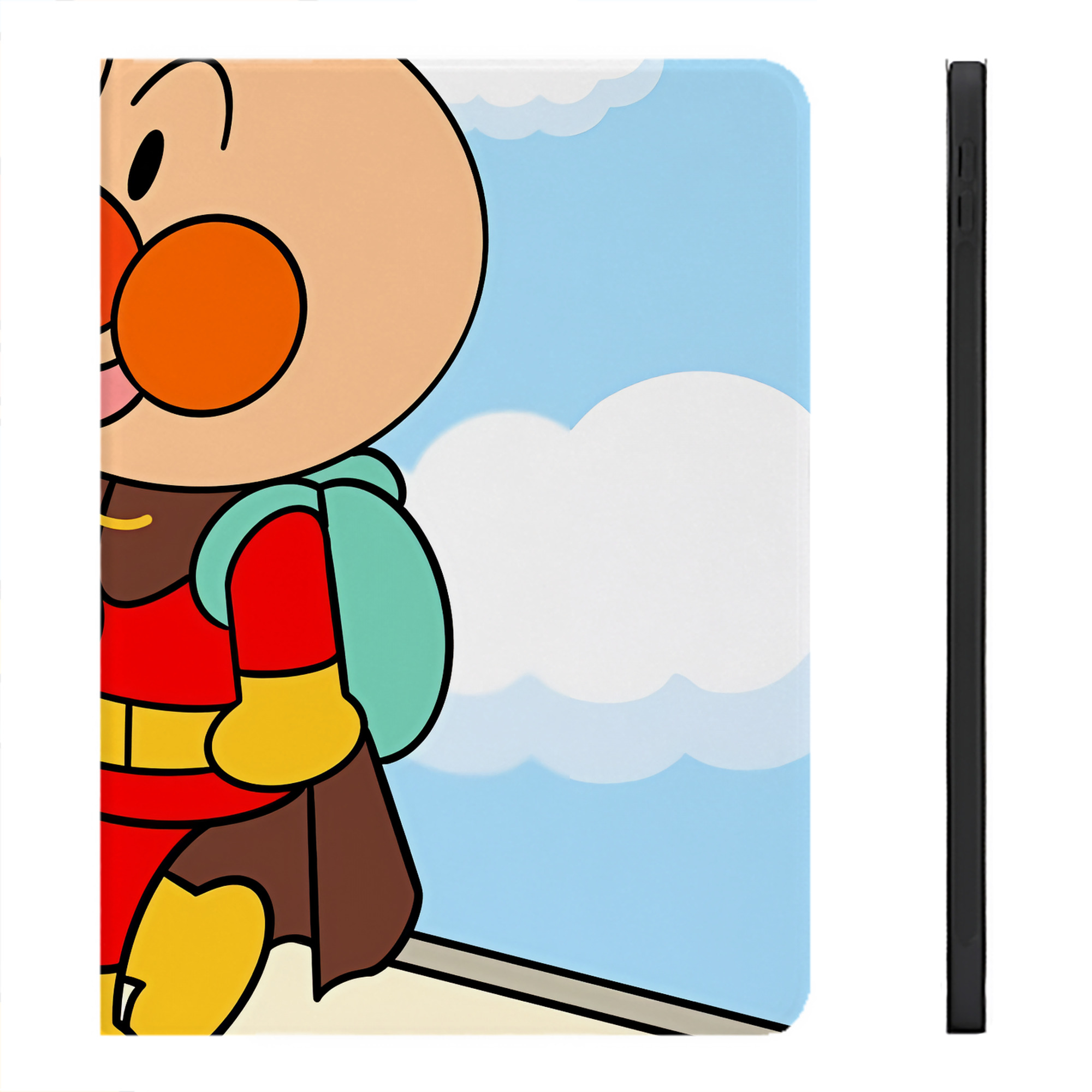 （画像用） アンパンマン Anpanman IPadケース ペンホルダー付き ブックスタイルデザイン